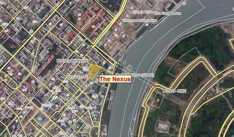 Vị trí tọa lạc của The Nexus.