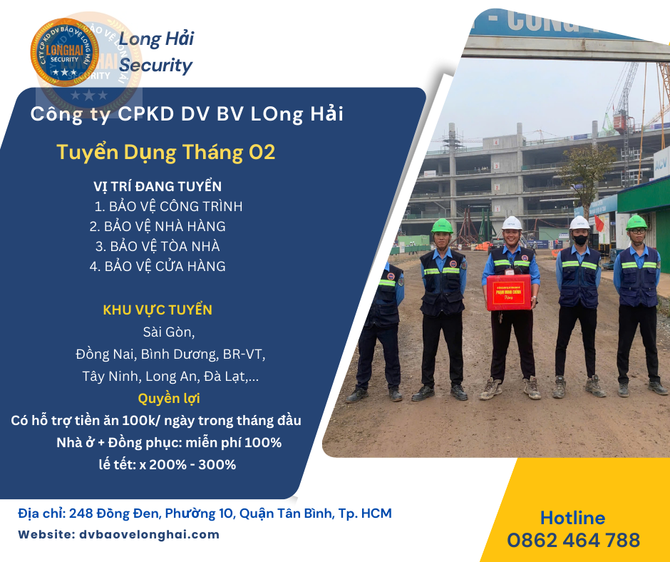 THÔNG BÁO TUYỂN DỤNG THÁNG 02/2025