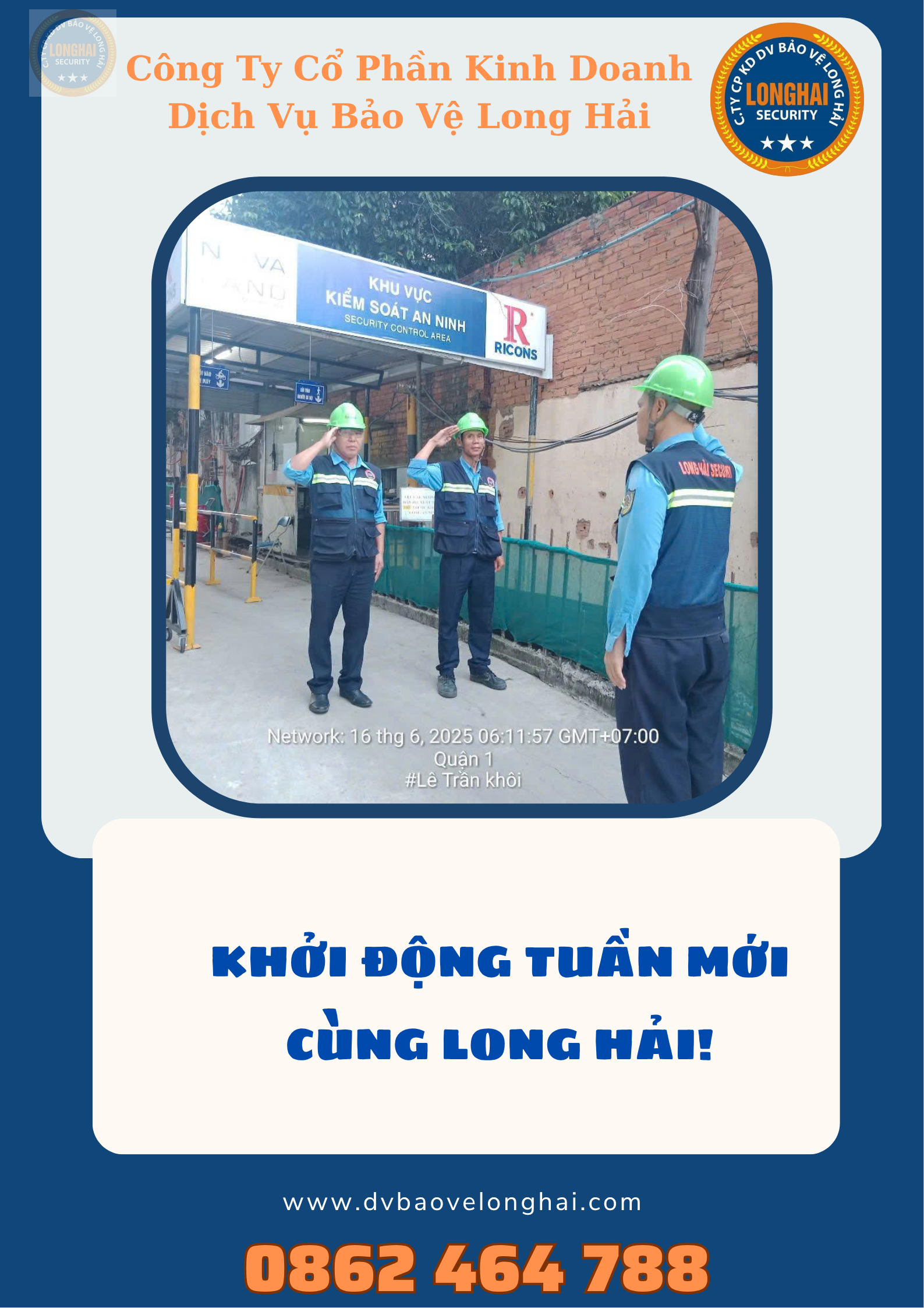 KHỞI ĐỘNG TUẦN MỚI CÙNG LONG HẢI!